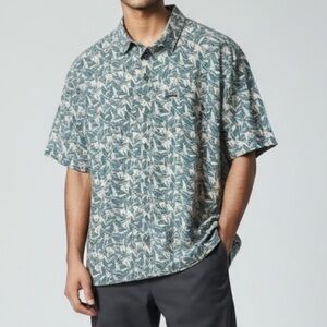 Columbia Men’s Palm Leaves Button Front Short Sleeve
Casual Shirt | Size XXL